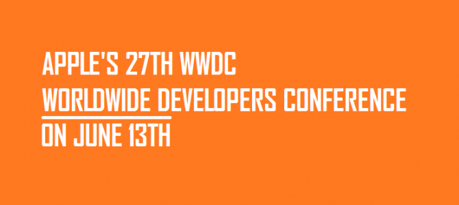 Apple’s 27th WWDC to go live on June 13