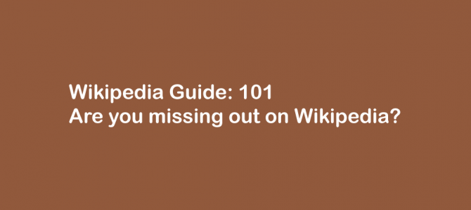 Are you missing out on Wikipedia?